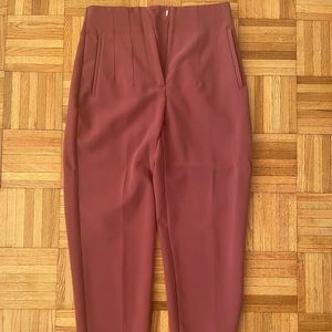 Red zara formal pants